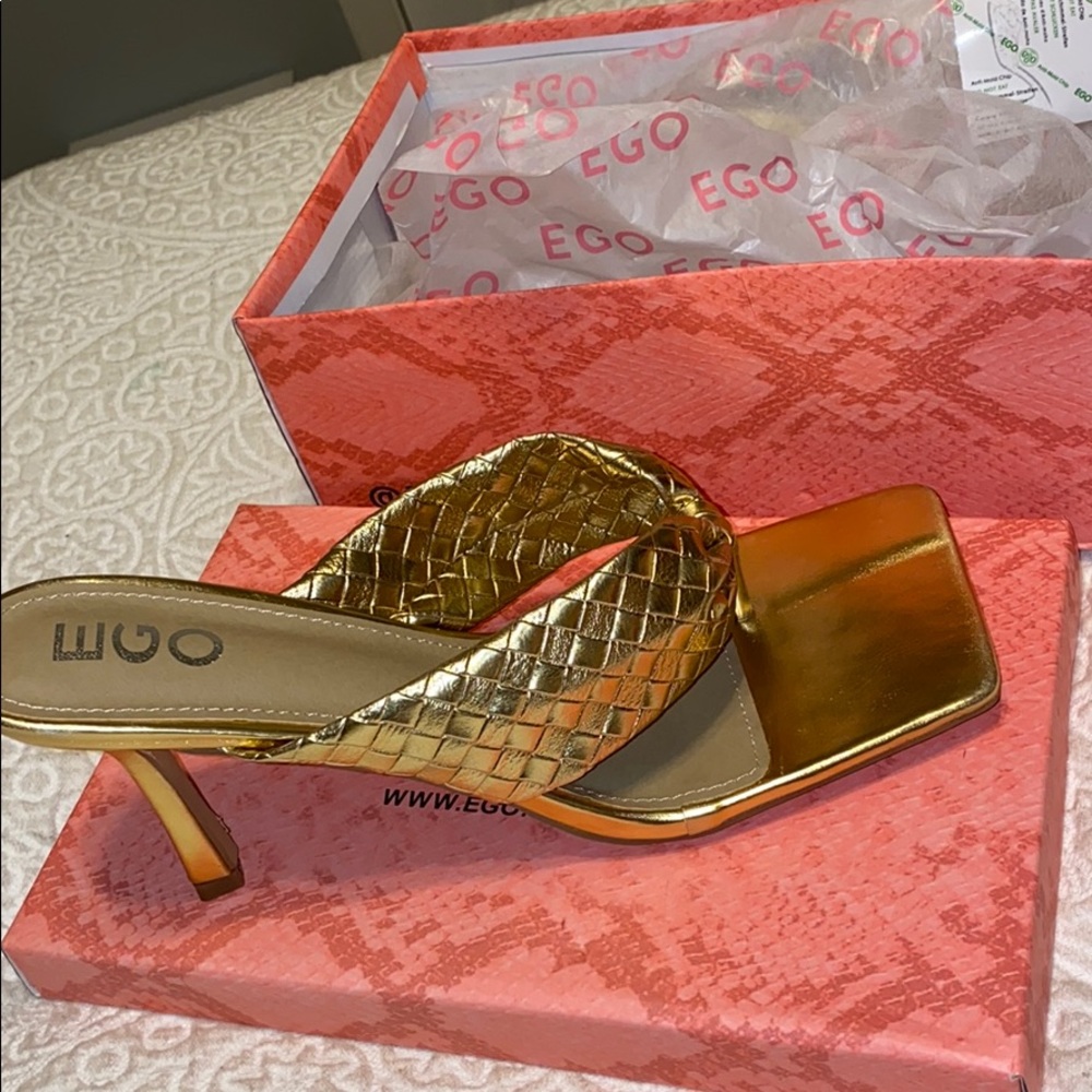 Gold heels